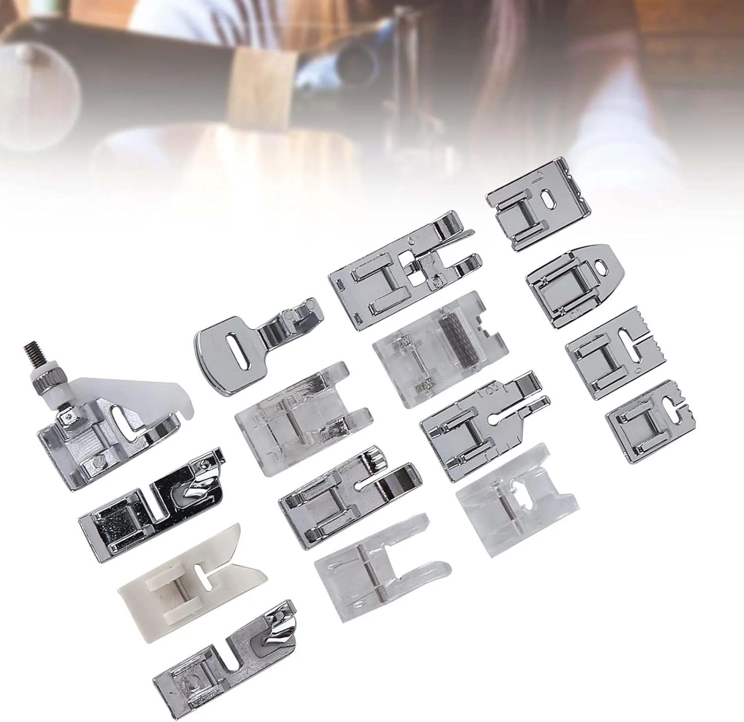 لوازم جانبی چرخ خیاطی، کیت پایه فشاری استیل ضد زنگ برای ساخت کاردستی و دوخت زیپ