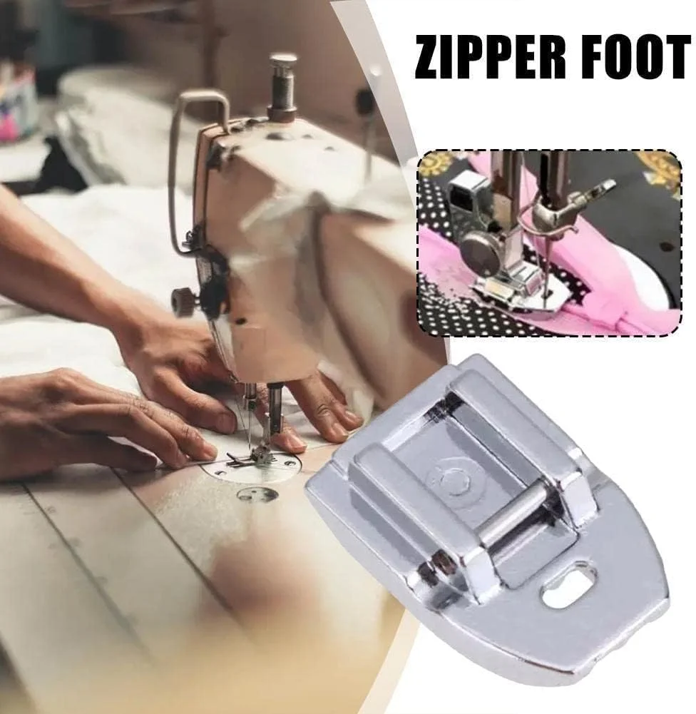 لوازم جانبی چرخ خیاطی، پایه زیپ نامرئی مدل 7306a مناسب برای چرخ های خیاطی سینگر، ژانومه، جوکی