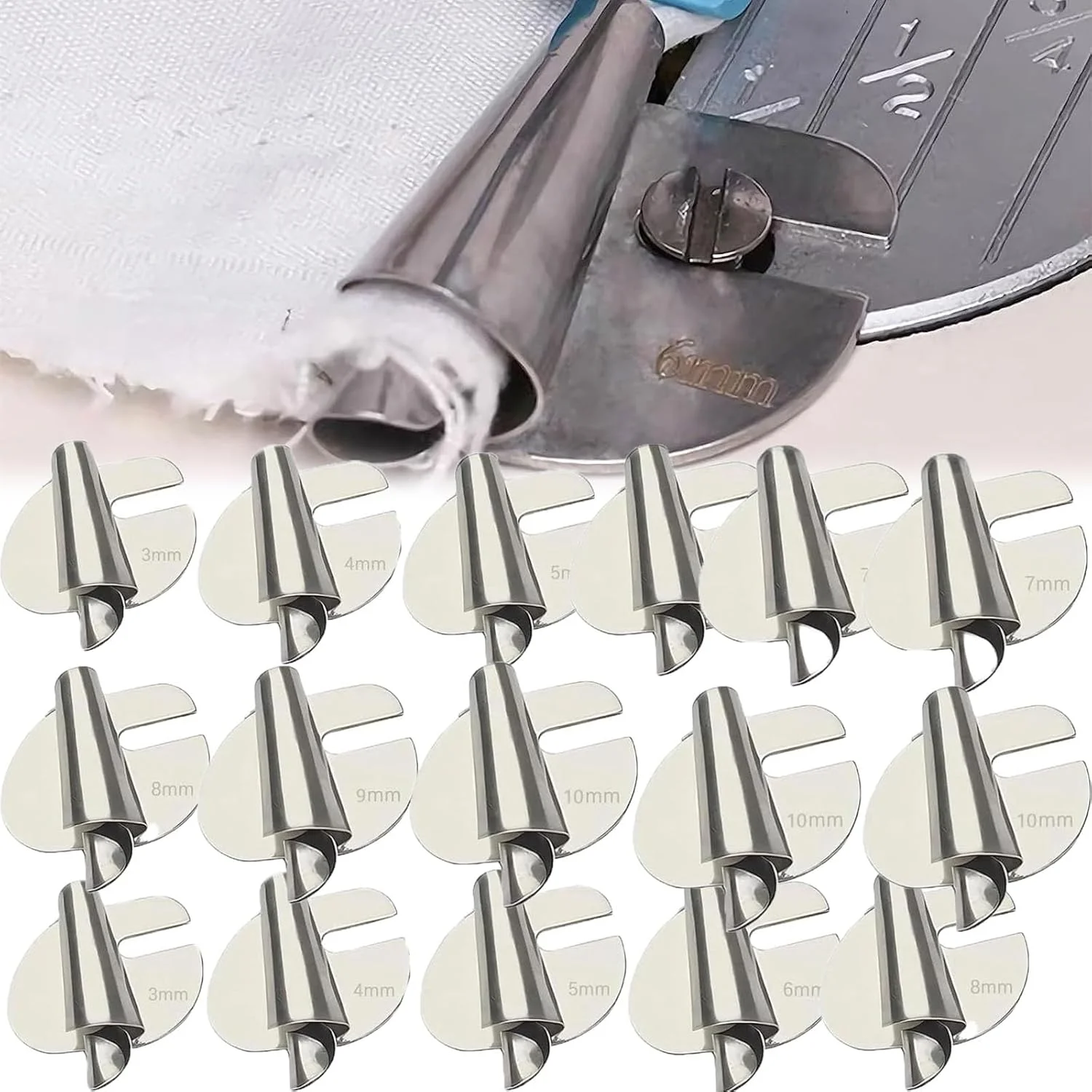 پایه لب تو (لبه گردان) چرخ خیاطی، پایه دوخت لبه گرد، پایه چرخ خیاطی، پایه لب تو (3mm-10mm-16 عددی)