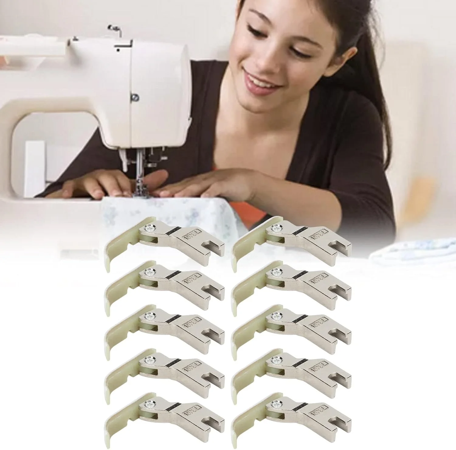 پایه دوخت، 10 عددی استیل ضد زنگ سبک وزن قابل حمل پایه فشار دستگاه دوخت صنعتی برای صنایع دستی برای گلدوزی