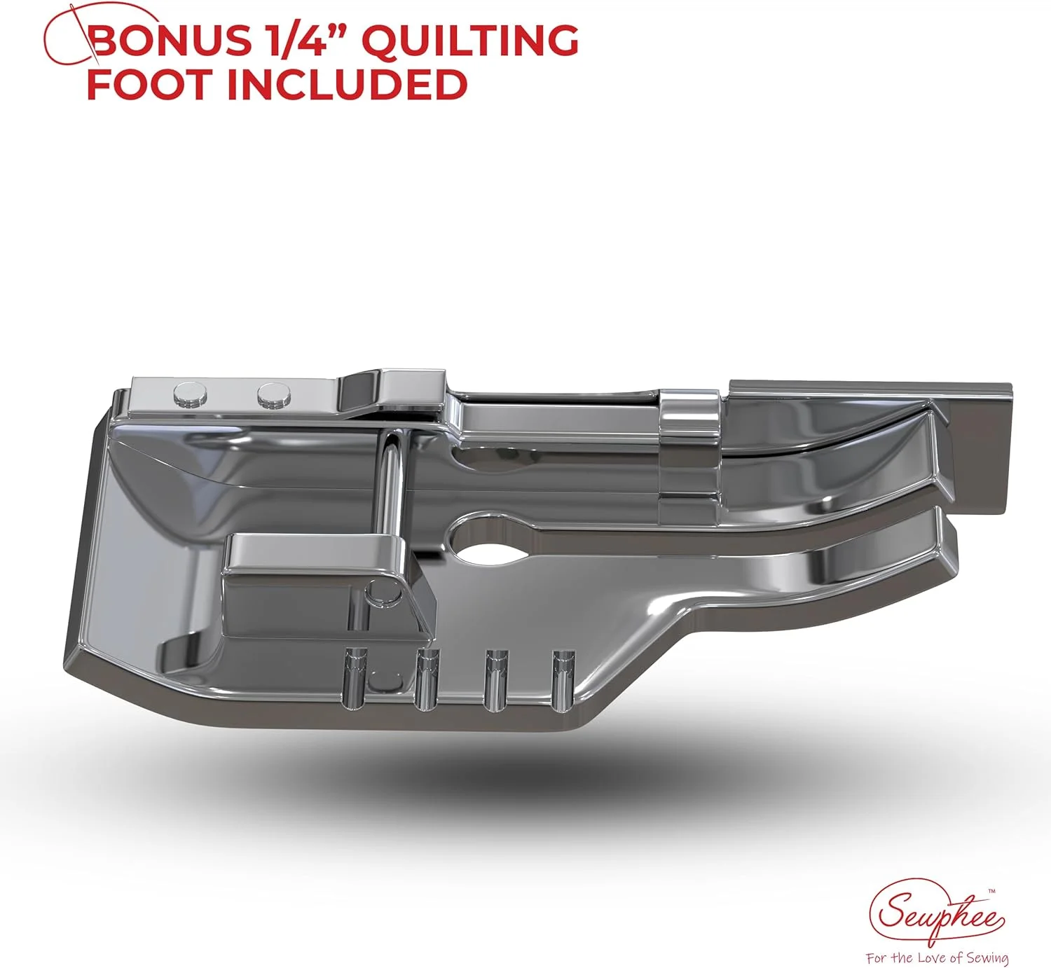 پایه دوخت باز ارتقا یافته Sewphee 2024 به همراه راهنما و پایه لحاف دوزی 1/4 اینچی - مناسب برای چرخ خیاطی های Brother و Singer