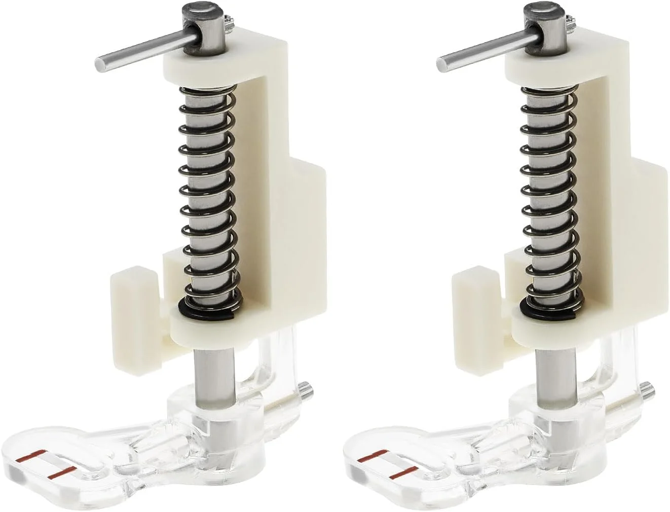 ۲ عدد پایه گلدوزی چرخ خیاطی ۵۰x۲۶.۹ میلی‌متر، پایه لحاف دوزی حرکت آزاد، سازگار با چرخ خیاطی های سینگر، برادر و بیبی لاک