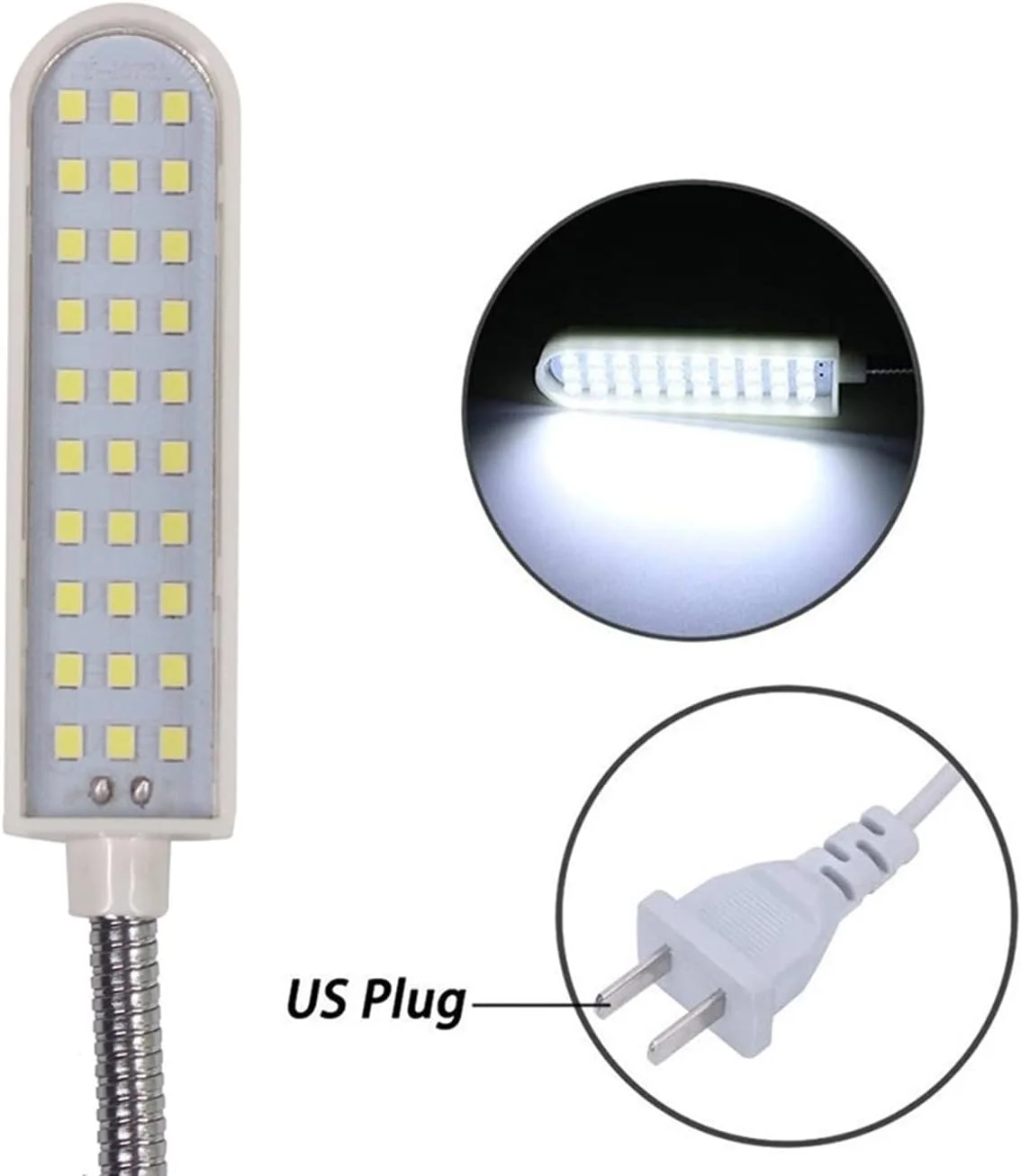 چراغ مطالعه SFALCI فوق العاده روشن، چراغ چرخ خیاطی و لباس، چراغ کار انعطاف پذیر چند منظوره برای تراشکاری و دریل