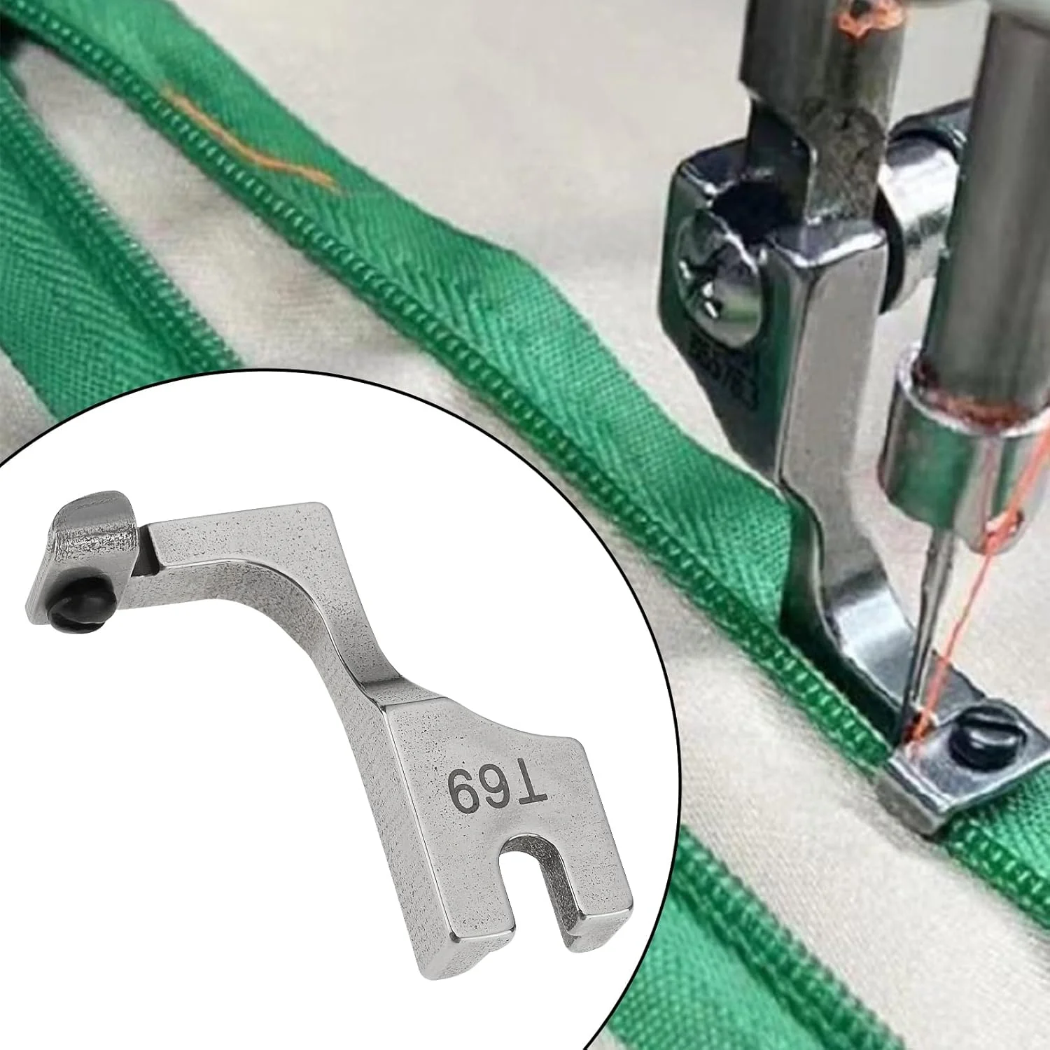 SG Store 2 عدد پایه زیپ نامرئی قابل تنظیم T69 به همراه پیچ گوشتی برای کار بر روی لباس، کیف و سایر پروژه های خیاطی، نصب دقیق زیپ، کیت پایه فشار دهنده زیپ