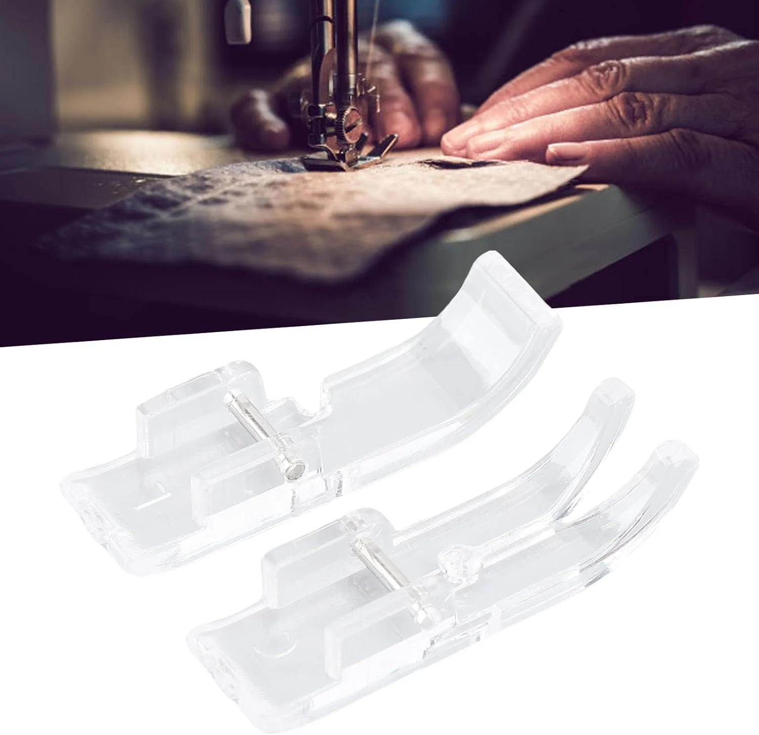 پایه های چرخ خیاطی Sharainn، پایه شفاف با عرض 10 میلی متر، 2 عدد برای مصارف خانگی