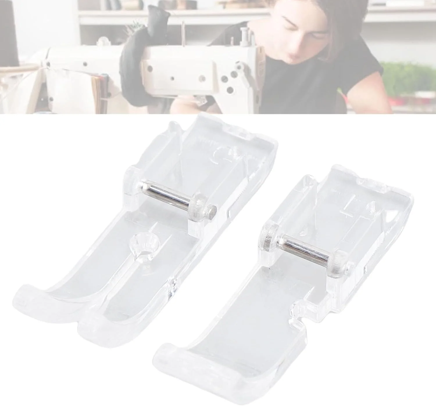 پایه های چرخ خیاطی Sharainn، پایه شفاف با عرض 10 میلی متر، 2 عدد برای مصارف خانگی