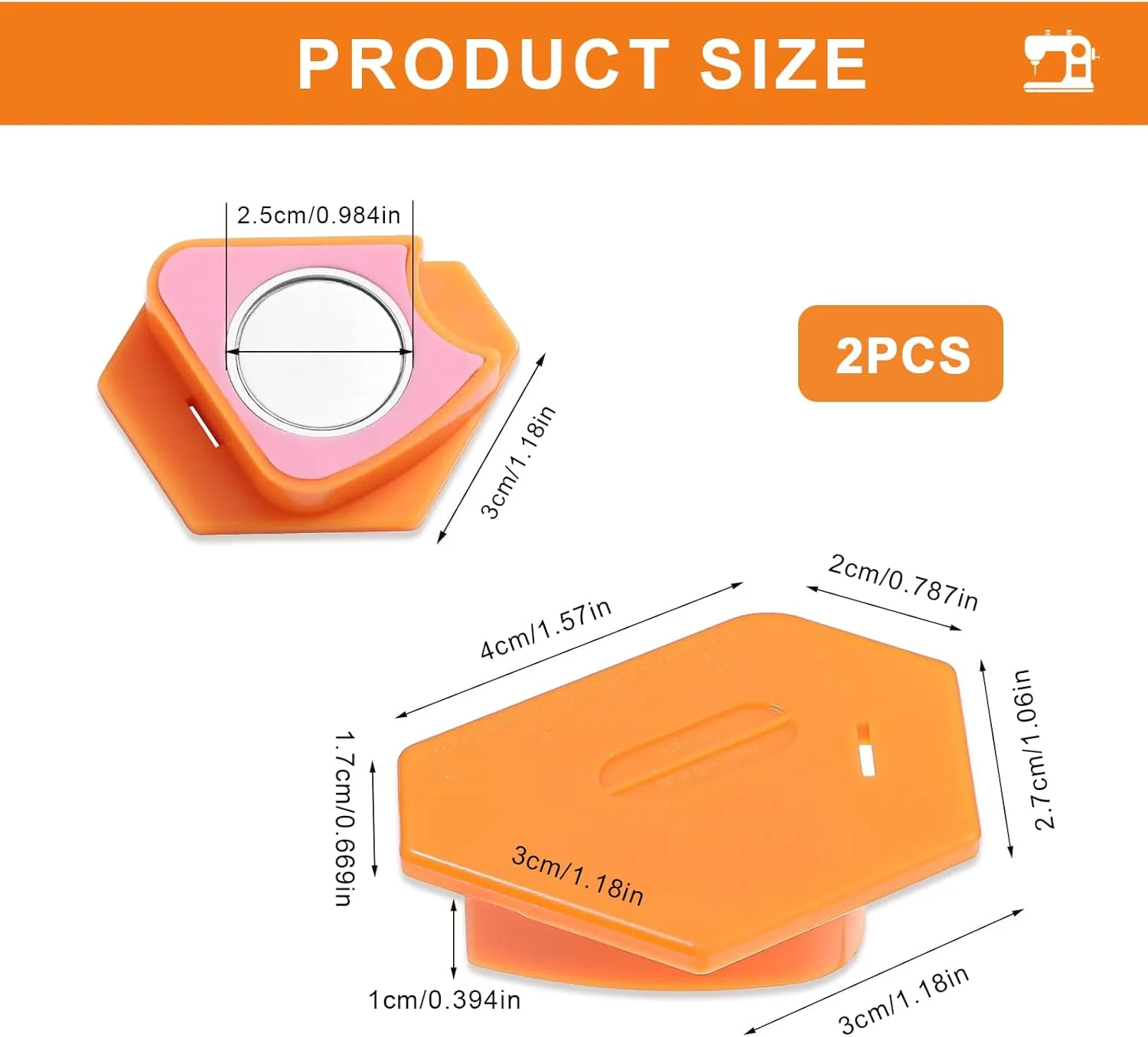 راهنمای درز مغناطیسی با مقیاس برای چرخ خیاطی، بسته 2 عددی، لبه دوزی دقیق، لوازم جانبی خیاطی قابل جابجایی برای پروژه های خیاطی DIY و حرفه ای، قوی و متنوع