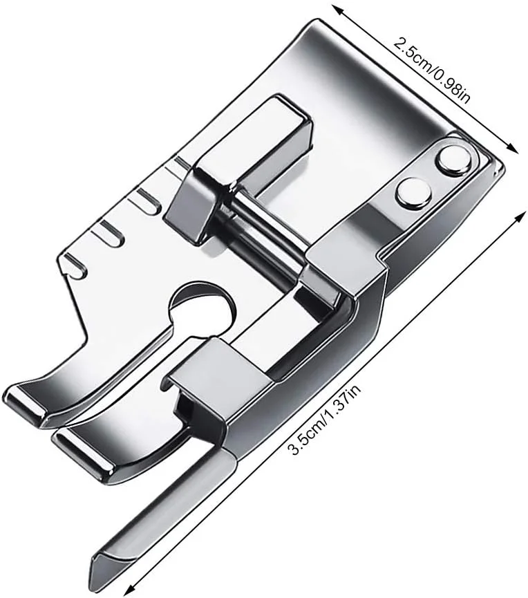 پایه دوخت چرخ خیاطی شووی هگربای 1/4 اینچی مخصوص تکه دوزی و لحاف دوزی، پایه فشاری با قابلیت نصب آسان به همراه راهنمای لبه