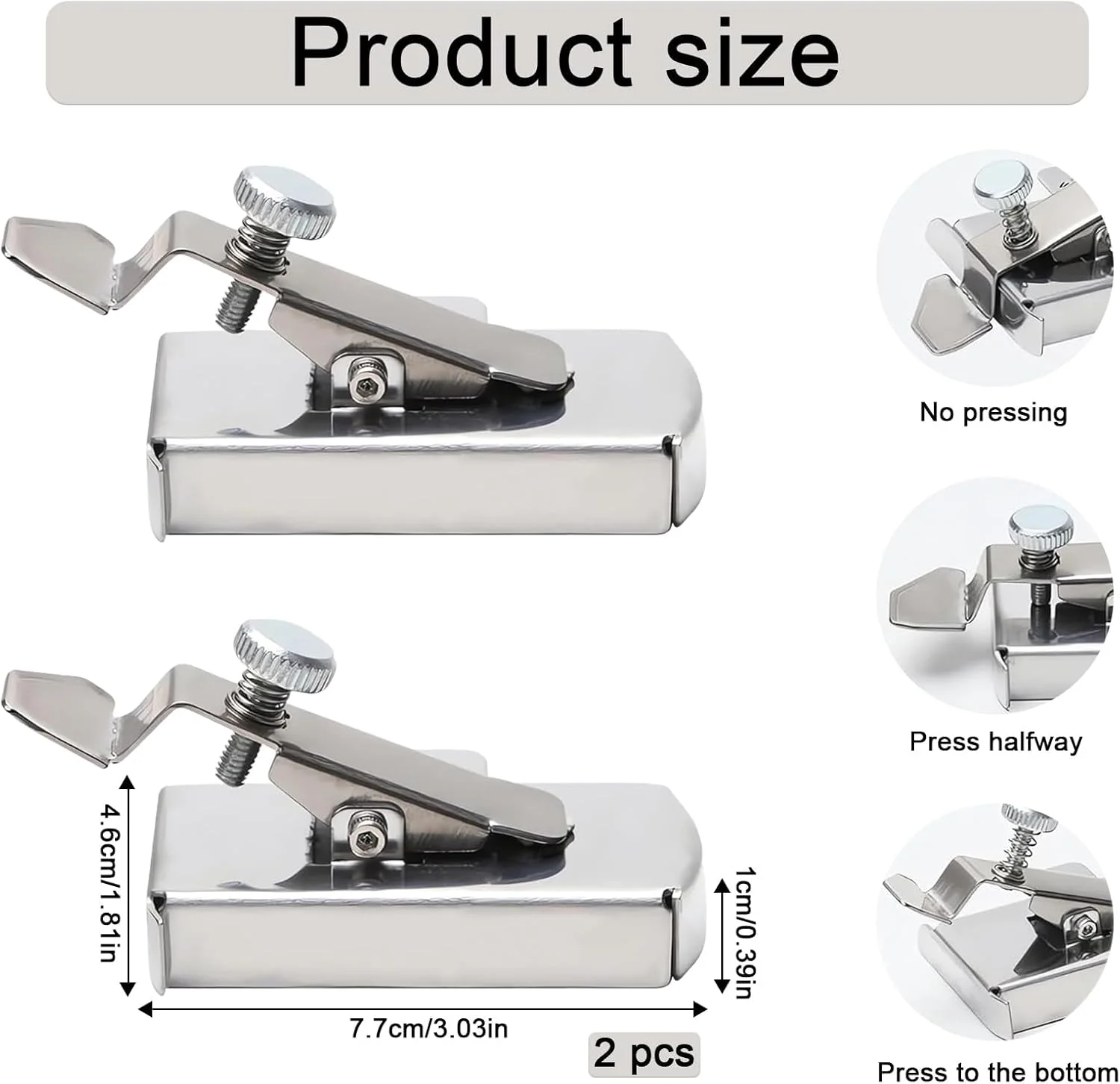 بسته 2 عددی راهنمای درز مغناطیسی، سنج مغناطیسی ضد فر چند منظوره، لوازم جانبی جهانی چرخ خیاطی، راهنمای درز مغناطیسی برای چرخ خیاطی، ابزار اتصال چرخ خیاطی