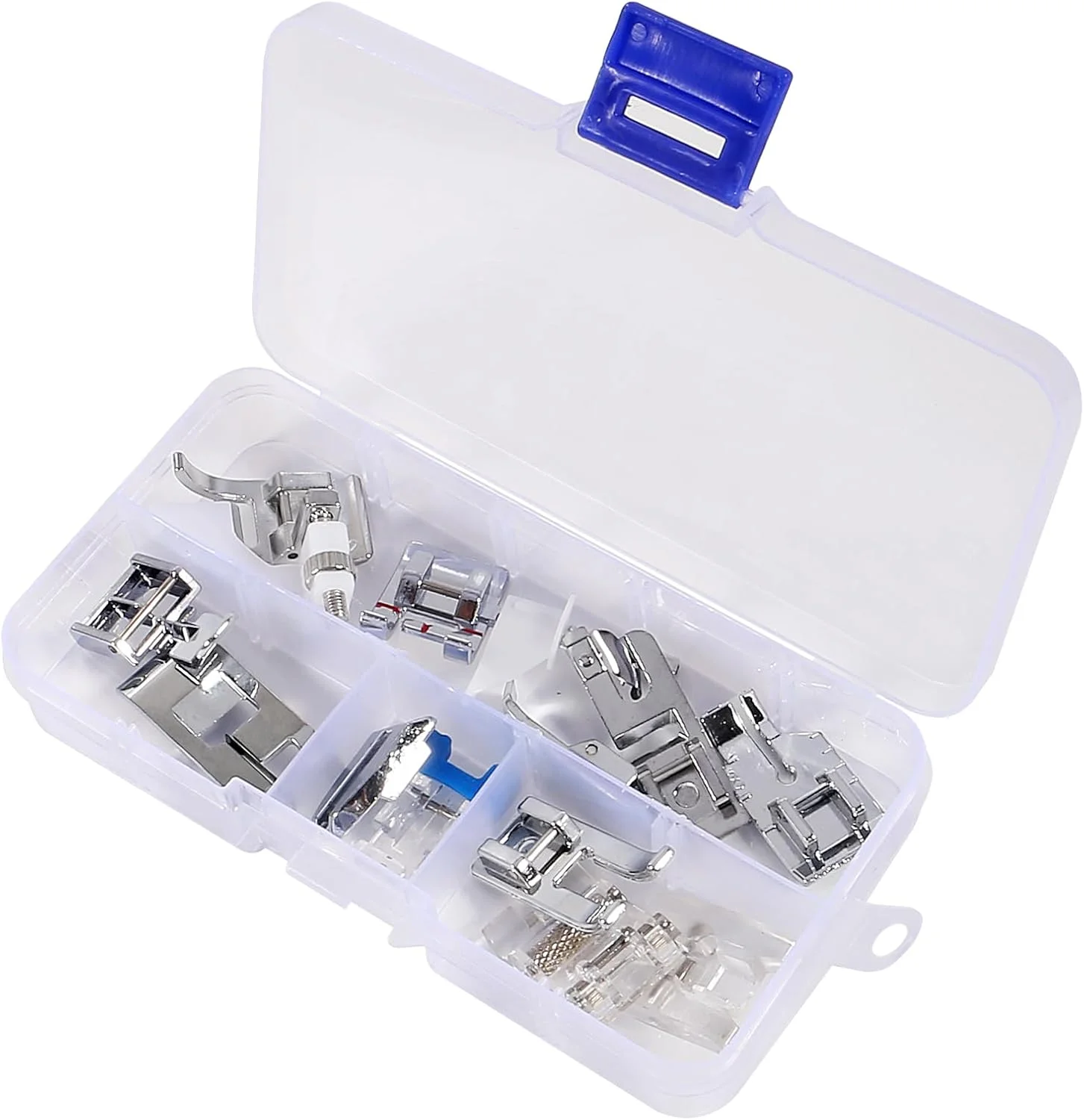 ست 12 عددی پایه های چرخ خیاطی Shutao، پایه های فشاری چرخ خیاطی چند منظوره مناسب برای اکثر لوازم جانبی چرخ خیاطی پایه کوتاه