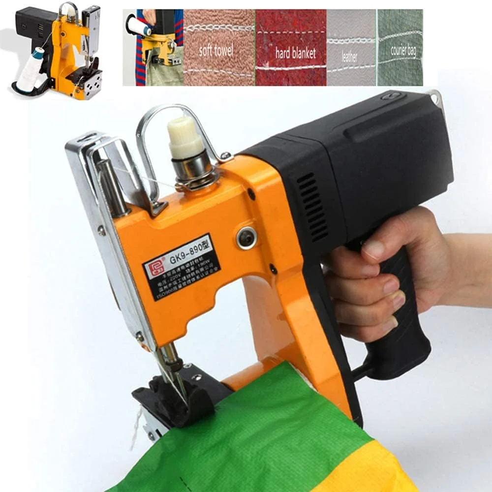 دستگاه دوخت کیسه صنعتی، دستگاه خیاطی قابل حمل برای کیسه های کاغذی، گونی، کیسه پی وی سی، دستگاه های دوخت کیسه پارچه ای