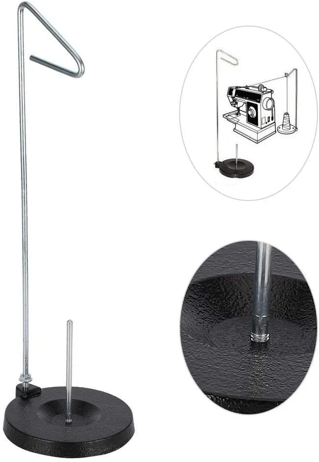 پایه قرقره، پایه فلزی تک نخ با پایه ثابت، لوازم جانبی چرخ خیاطی خانگی