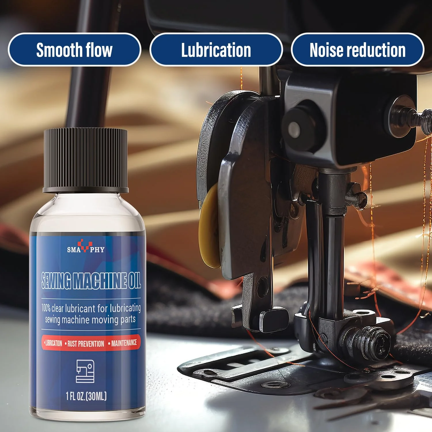 روغن چرخ خیاطی SMAPHY (100 میلی لیتر)