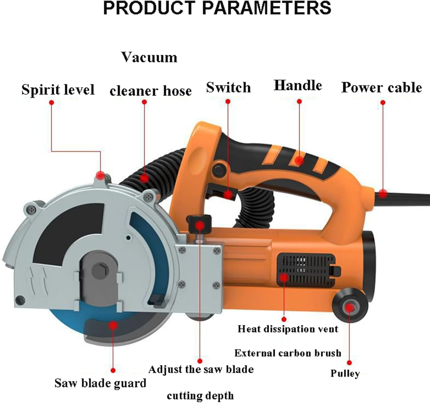 دستگاه تمیز کننده درز برقی SN-XBDP 1250W، سرعت 10500 دور در دقیقه در حالت بی باری، ضخامت تیغه اره 1.2 میلی متر، برای ابزار ساخت و ساز دوخت کاشی