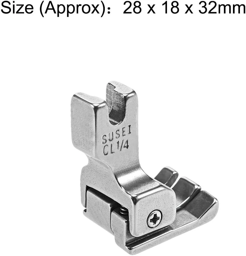 پایه دوخت لبه دوز سمت چپ مناسب برای چرخ خیاطی های صنعتی (1/4 اینچ)