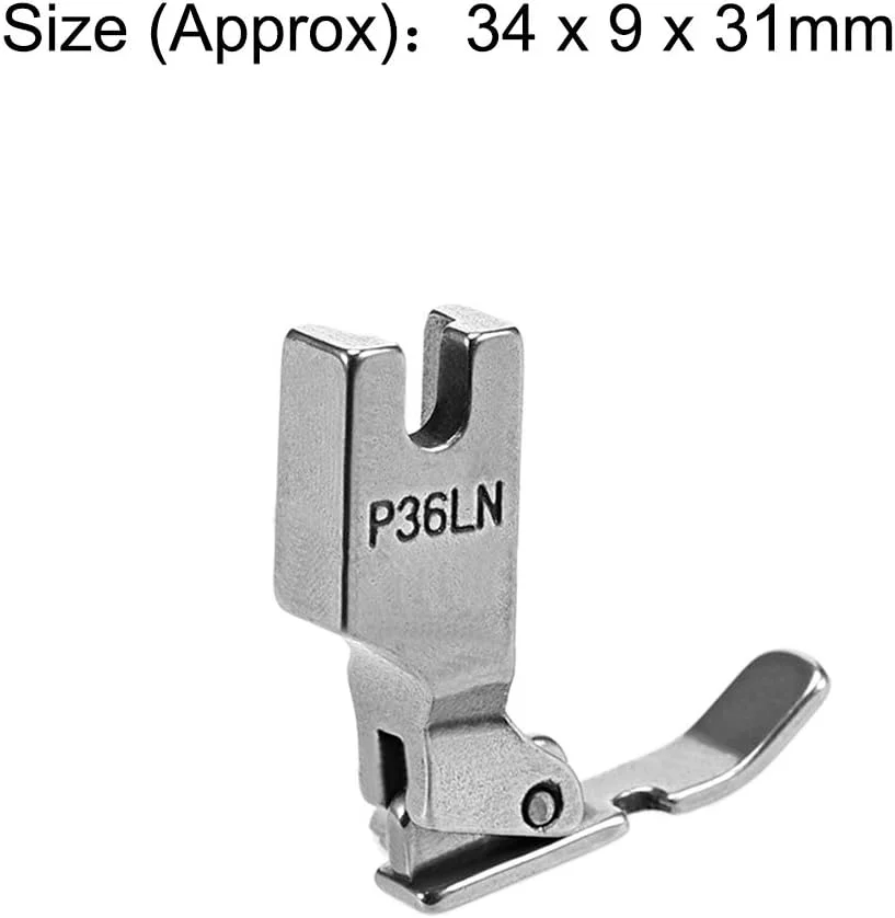 پایه زیپ دوزی باریک لبه دار چرخ خیاطی صنعتی مدل P36LN مناسب برای Juki، Brother، Riccar، Singer