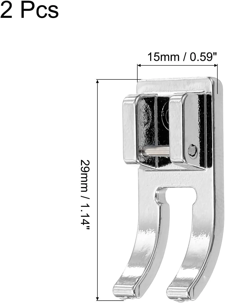پایه چرخ خیاطی با انگشت باز، جنس آهن گالوانیزه، سایز 29x15 میلی متر، 2 عدد