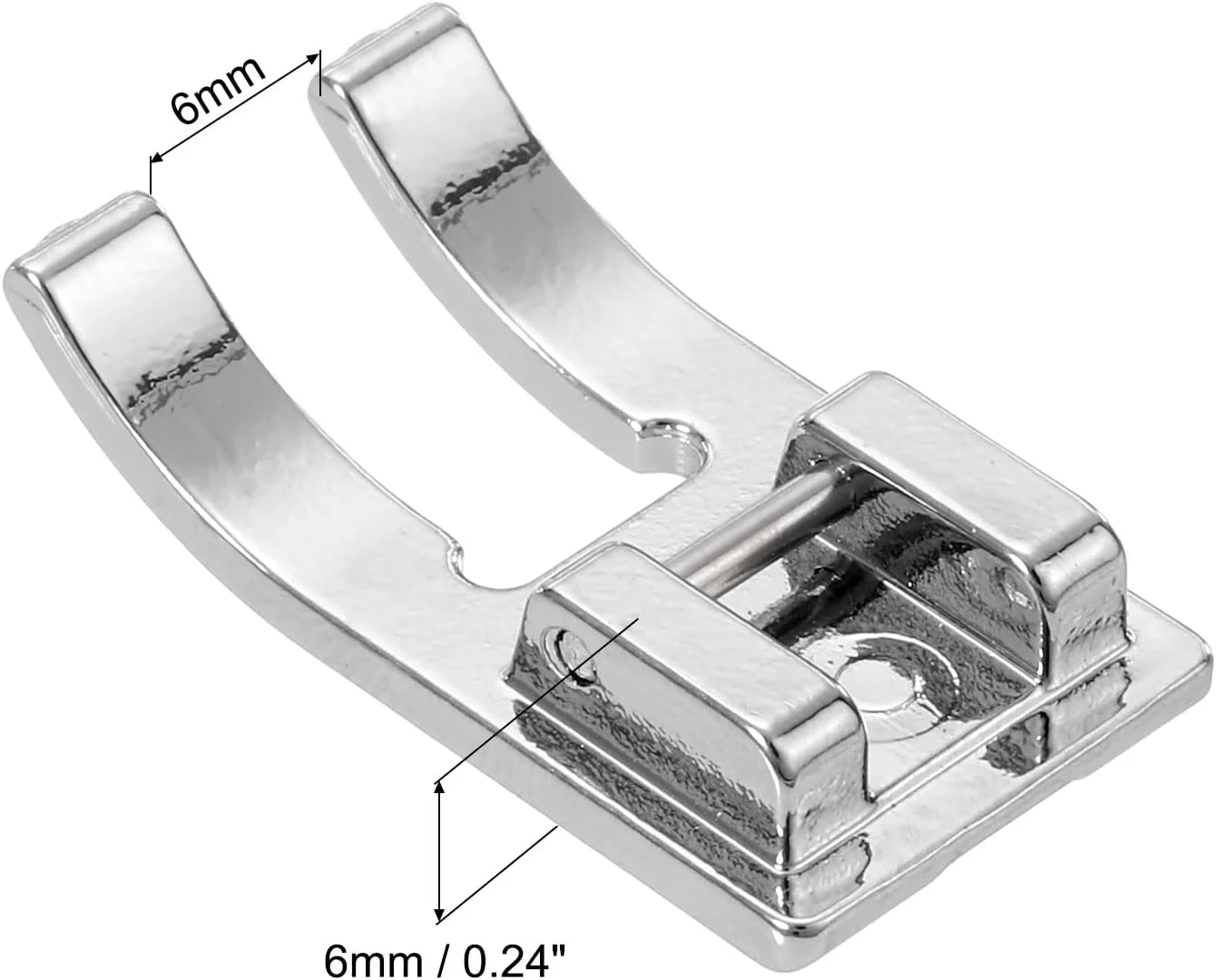 پایه چرخ خیاطی با انگشت باز، جنس آهن گالوانیزه، سایز 29x15 میلی متر، 2 عدد