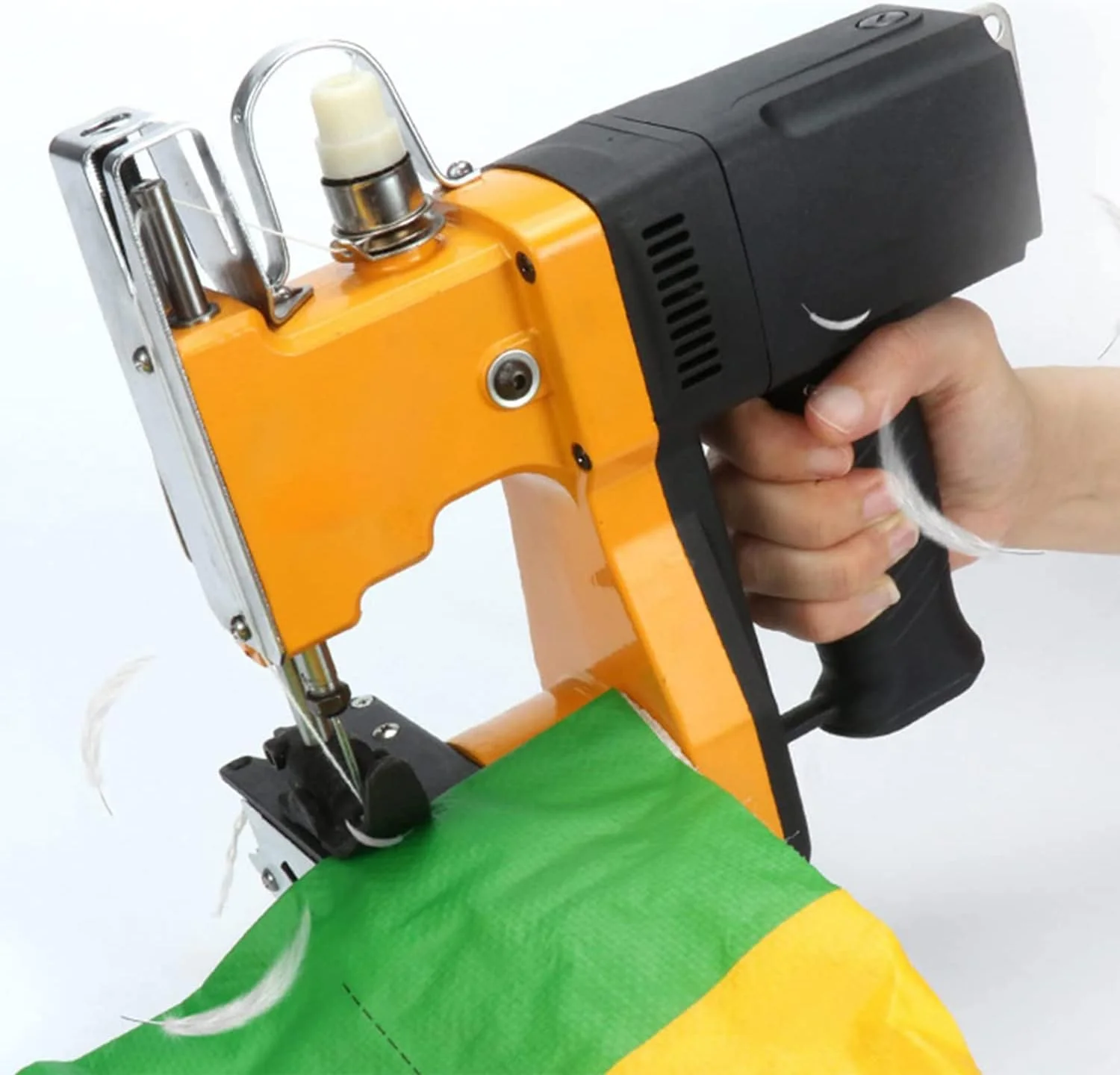 دستگاه کیسه دوز صنعتی SPLIND، دستگاه دوخت کیسه سنگین، دستگاه دوخت اتوماتیک کیسه بافته شده، دستگاه بسته بندی کیسه برای بسته بندی کیسه، پارچه های نبافته، چرم