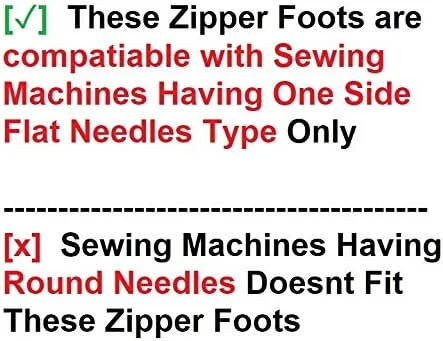 پایه زیپ دوزی/فشار دهنده برای همه چرخ خیاطی ها (سینگر/اوشا/برادر/ژوکی/راجش) | سازگار با چرخ های سوزن تخت یک طرفه