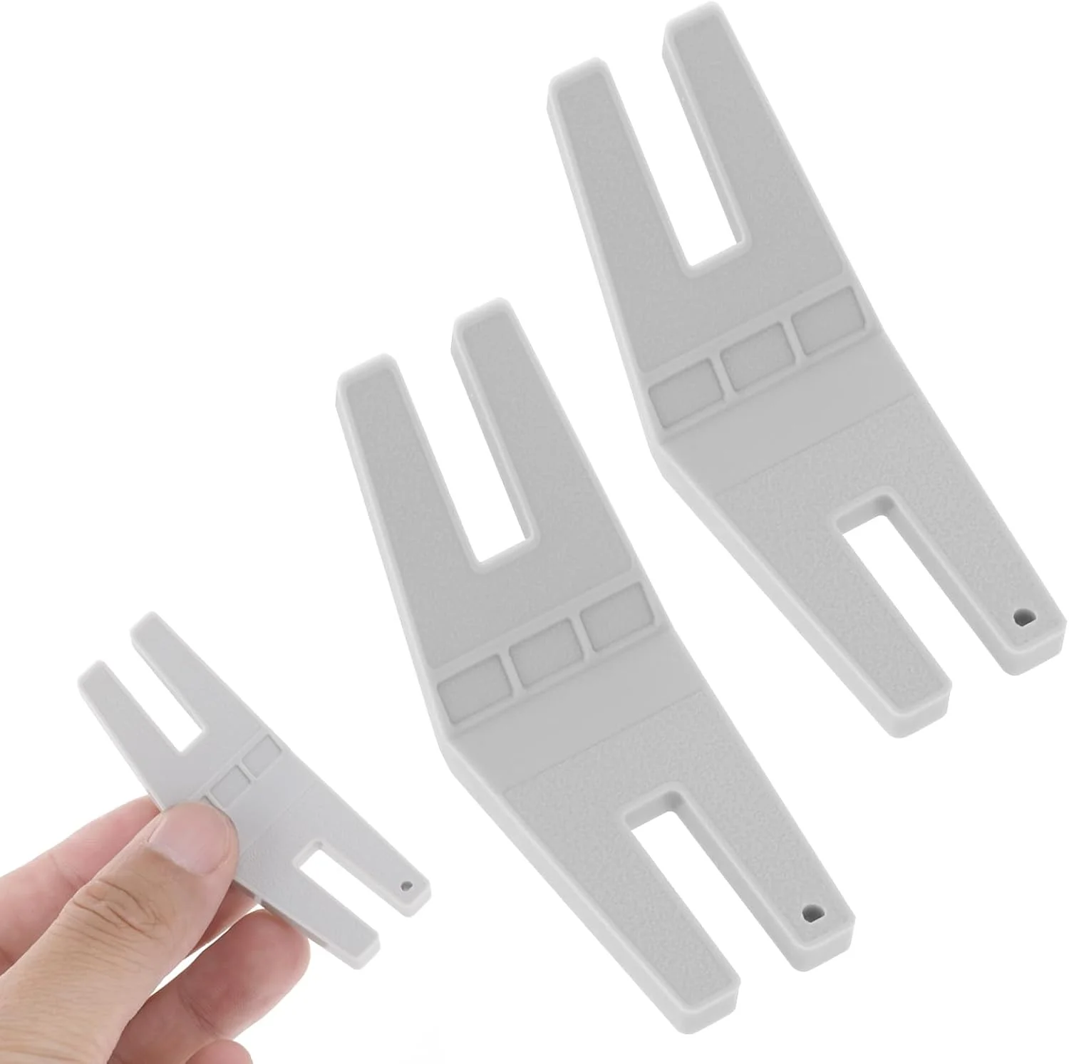 بسته 2 عددی ابزار دوخت جهشی، پایه های فشاری چرخ خیاطی، صفحات همسطح، ابزار پایه فشاری جامپر درز دکمه ای لوازم جانبی چرخ خیاطی برای چرخ خیاطی