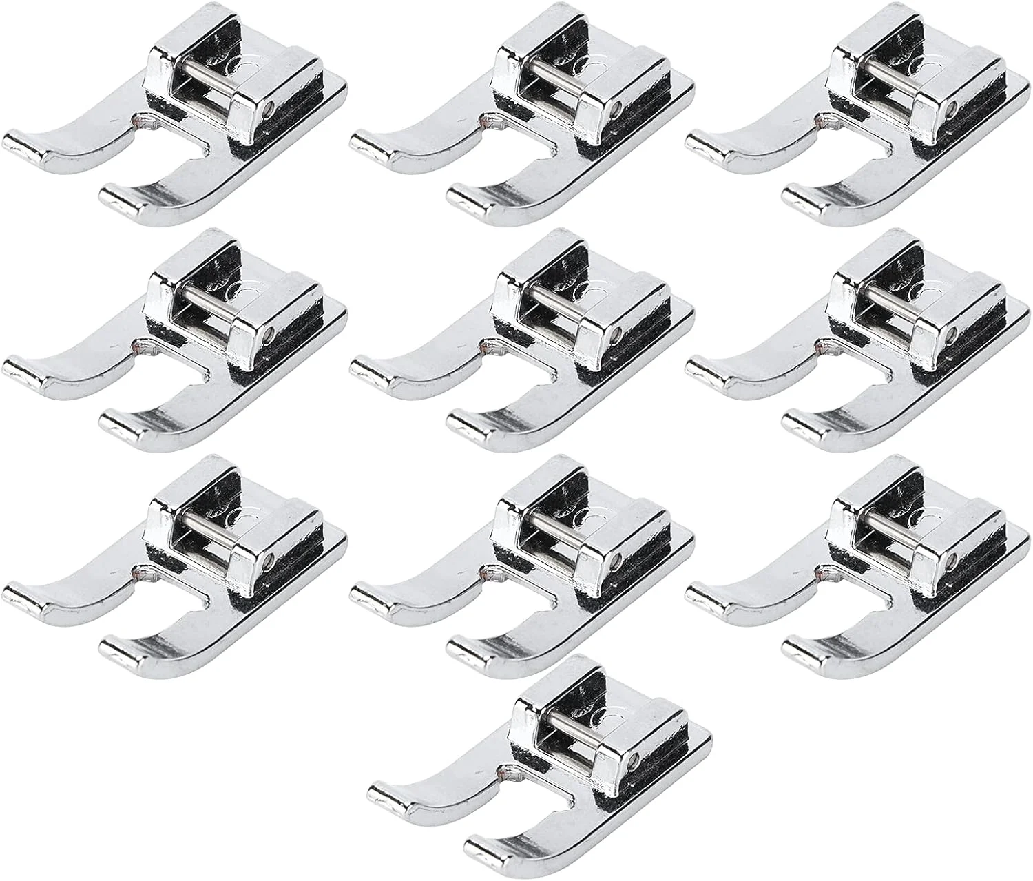 GAESHOW 10 عدد پایه باز انگشتی استیل ضد زنگ لوازم جانبی ماشین های خیاطی خانگی مخصوص گلدوزی و تکه دوزی