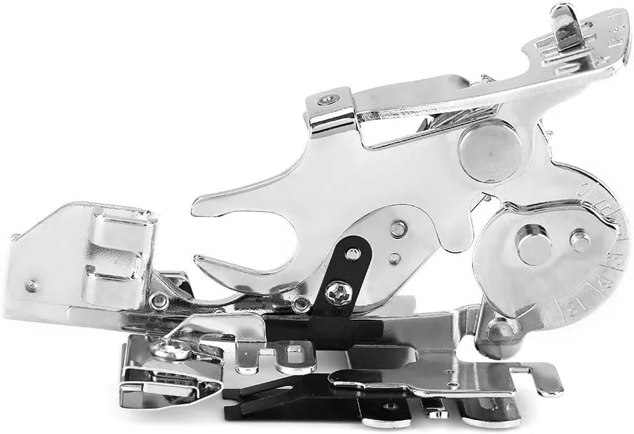 پایه چین‌سوزنی استیل با قفل سیلندر برای اکثر چرخ خیاطی‌ها، پایه چین‌سوزنی قابل تنظیم آسان (پایه چین‌سوزنی جعبه‌ای صورتی)