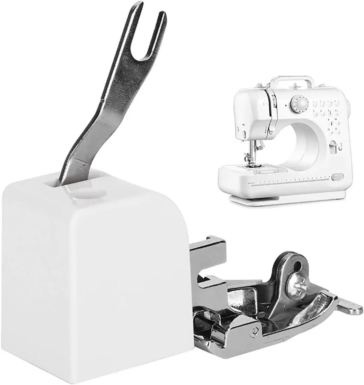 پایه برش لبه جانبی از جنس ABS و استیل ضد زنگ برای چرخ خیاطی خانگی، پرداخت حرفه ای و نصب آسان