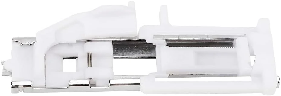 پایه دکمه دوزی ماشین خیاطی خانگی استیل ضد زنگ، اتصال سریع، جهانی، ABS، سبک وزن، نگهداری آسان، سفید نقره ای، ساق کوتاه، قطعه ضروری