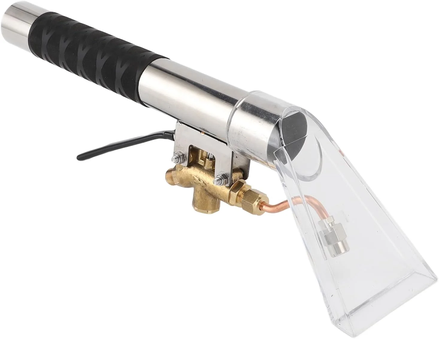 نازل استخراج کننده استیل ضد زنگ 1000 PSI، عصای سبک وزن 15.7 اینچی با شیر برنجی و سر شفاف، مناسب برای خودرو، فرش و مبلمان
