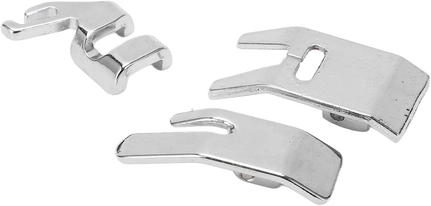 ست ۳ عددی پایه زیگزاگ چرخ خیاطی استیل، پایه دوخت مستقیم، پایه فشاری چرخ خیاطی مناسب برای مدل های ۹۶۴، ۹۶۶، ۹۶۸، ۹۷۲، ۹۷۴