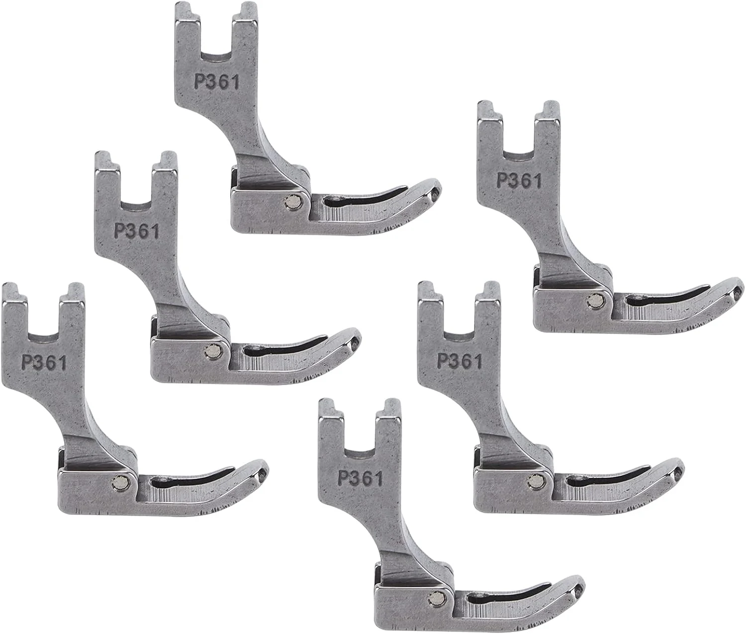 پایه زیپ دوزی GAESHOW، بسته 6 عددی، استیل ضد زنگ، مناسب برای چرخ خیاطی های صنعتی