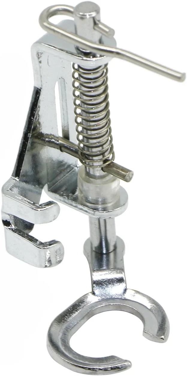 پایه فلزی گلدوزی و دوخت آزاد با انگشتانه باز - مناسب برای تمام چرخ خیاطی های پایه کوتاه سینگر، برادر، بیبی لاک، یورو-پرو، ژانومه، کنمور، جوکی، نیو هوم، النا و غیره