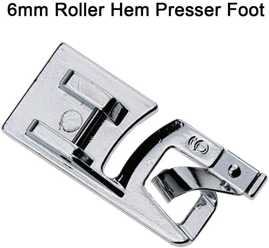 ست پایه سه تایی باریک لبه تو گذاشته چرخ خیاطی (3 میلی متر، 4 میلی متر و 6 میلی متر) برای تمام چرخ خیاطی های پایه کوتاه ضامن دار سینگر، برادر، بیبی لاک، یورو-پرو، ژانومه، کنمور، وایت، النا