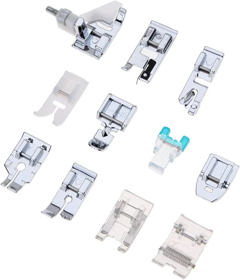 ست 11 عددی پایه های چرخ خیاطی Stormshopping مناسب برای چرخ خیاطی های پایه کوتاه Singer، Brother، Babylock، Euro-Pro، Janome، Kenmore، White، Juki، New Home