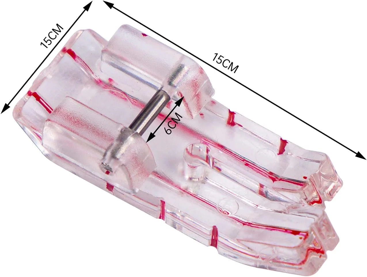 پایه دوخت شفاف 1/4 اینچی مناسب برای چرخ خیاطی های معمولی، برادر، بیبی لاک، النا و سایر چرخ خیاطی ها