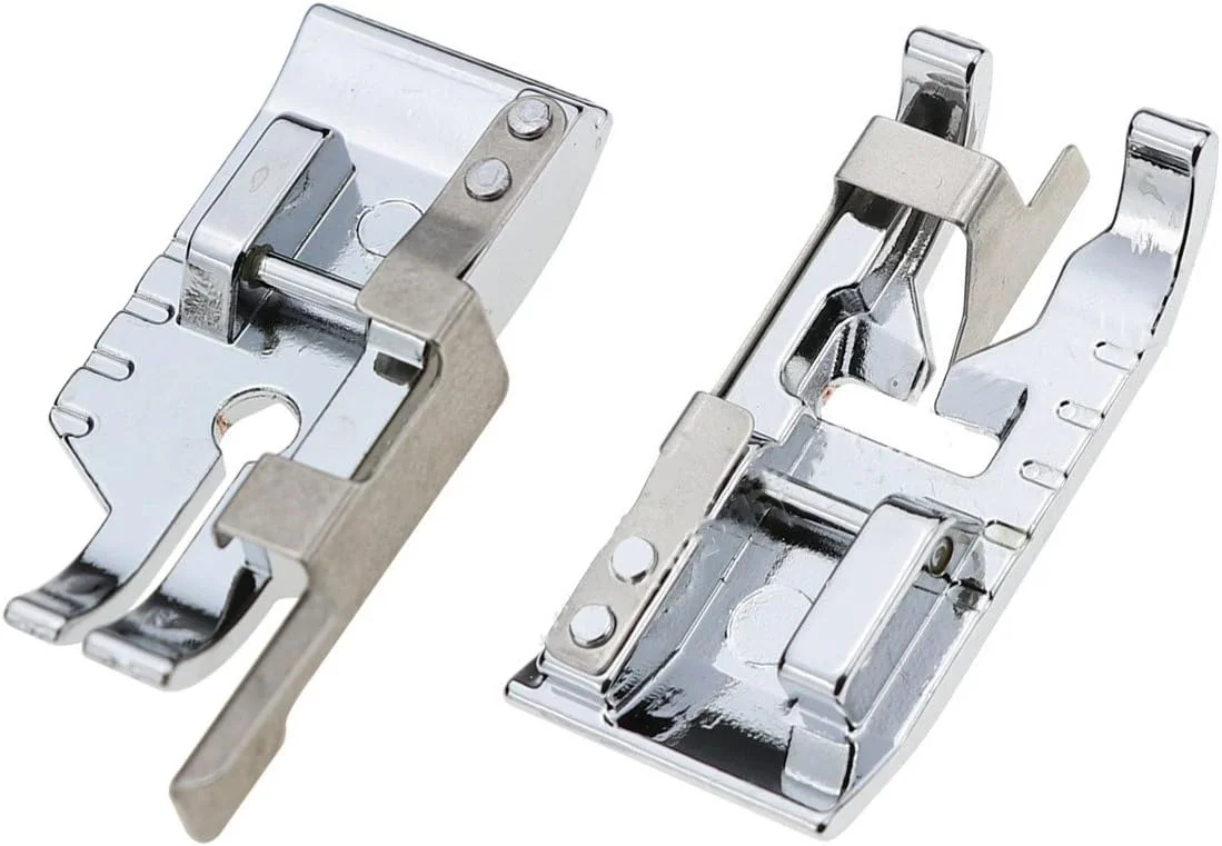 مجموعه پایه دوخت در شیار و پایه چرخ خیاطی لحاف دوزی تکه دوزی 1/4 اینچی با راهنمای لبه برای تمام چرخ خیاطی های پایه کوتاه ضامن دار سینگر، برادر، بیبی لاک، یورو-پرو، ژانومه