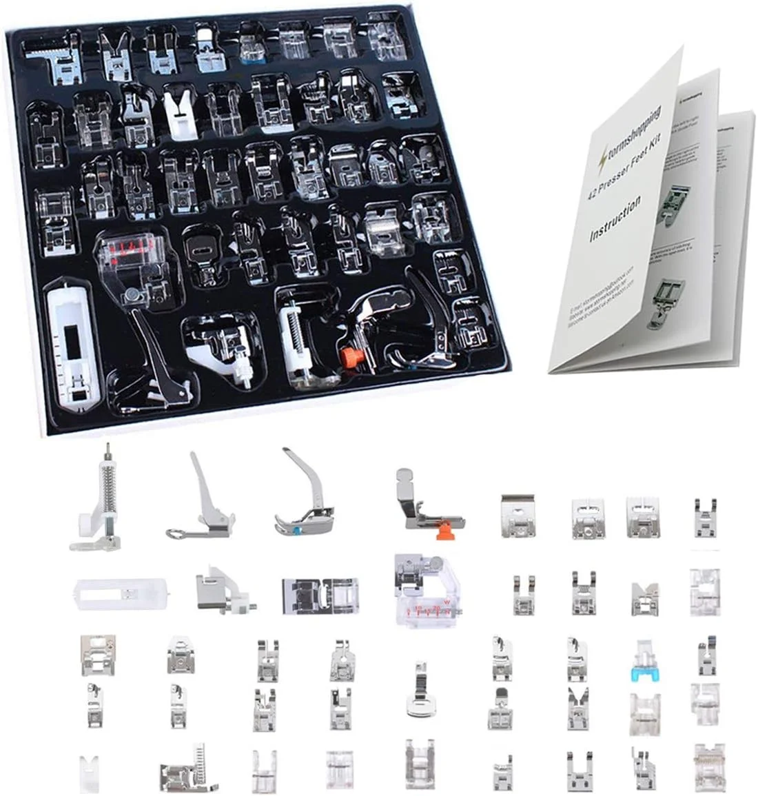 مجموعه پایه های چرخ خیاطی استیل Stormshopping Zorbes (شامل ۴۲ عدد)