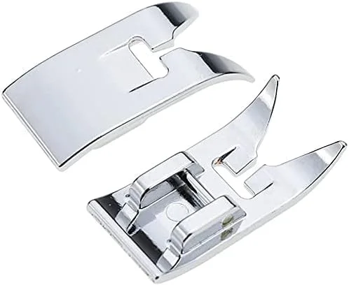 دو عدد پایه زیگزاگ و دوخت مستقیم، پایه فشاری چرخ خیاطی با قابلیت نصب آسان، مناسب برای چرخ خیاطی های خانگی (تک سایز)