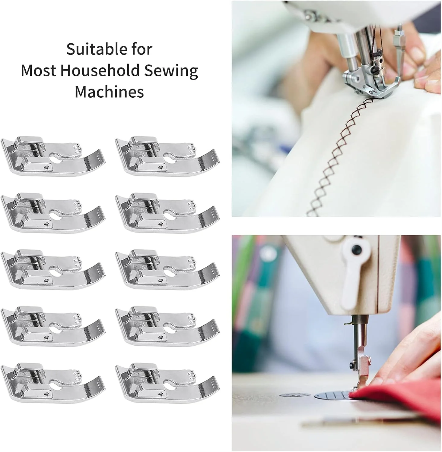 ۱۰ عدد پایه دوخت مستقیم، بادوام و چند منظوره، مناسب برای چرخ خیاطی ۱۰ عدد پایه دوخت مستقیم، بادوام و چند منظوره، مناسب برای چرخ خیاطی