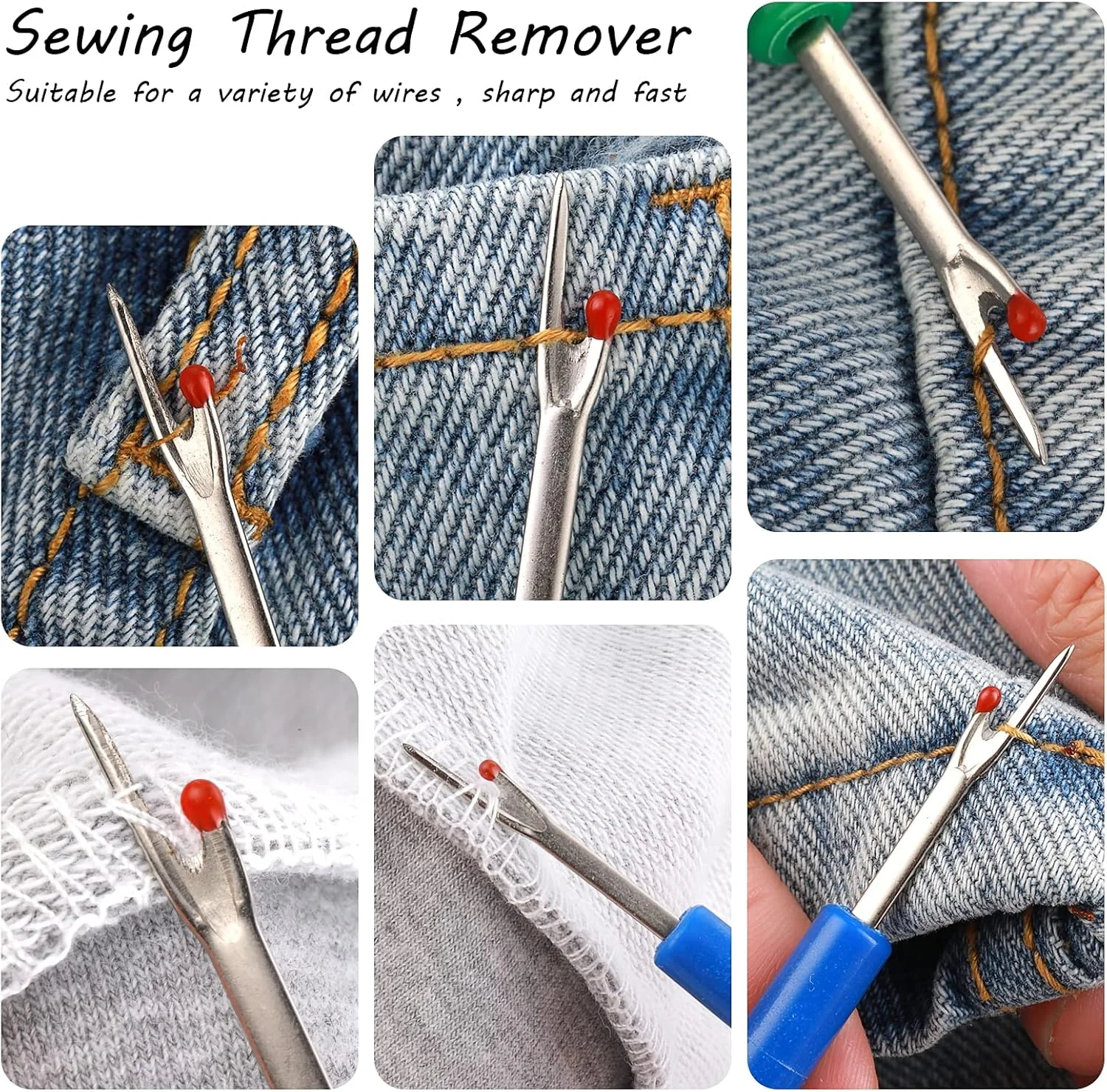 مجموعه 8 عددی تمیز کننده چرخ خیاطی Teaaha: موچین، برس، پیچ گوشتی، بشکاف - مواد پلاستیکی و فلزی، شفاف