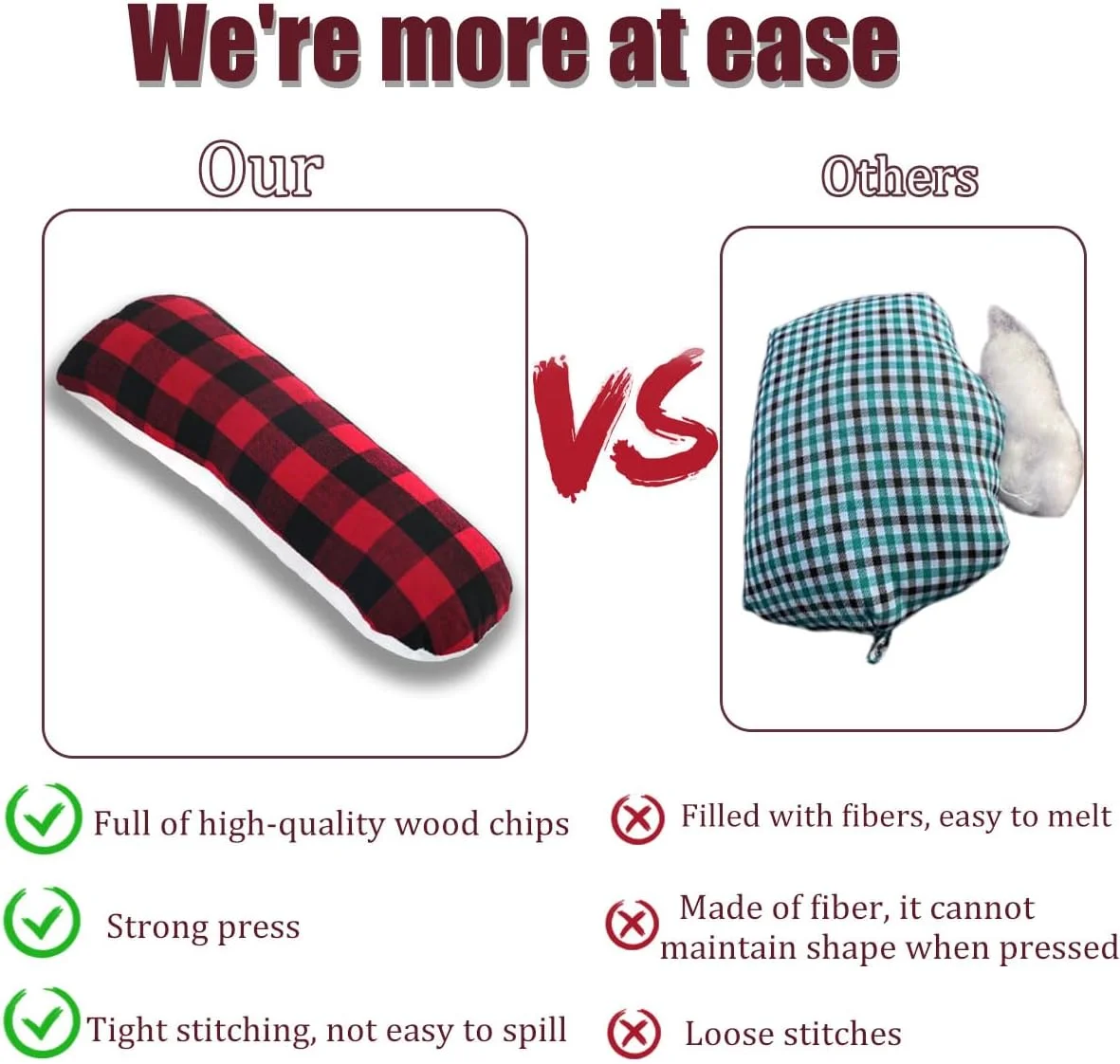 بالشتک خیاطی بلند دم اسبی پر شده از خاک اره برای اتو کشی و خیاطی