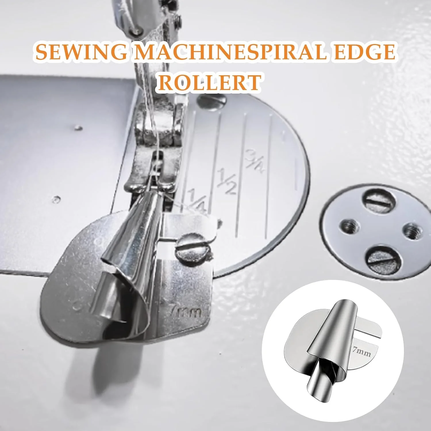 مجموعه 5 عددی لوازم جانبی چرخ خیاطی، پایه لب تو فولادی ضد زنگ، لوازم جانبی 6/7/8/9/10 میلی متری پایه لب تو برای لبه های چرخ خیاطی