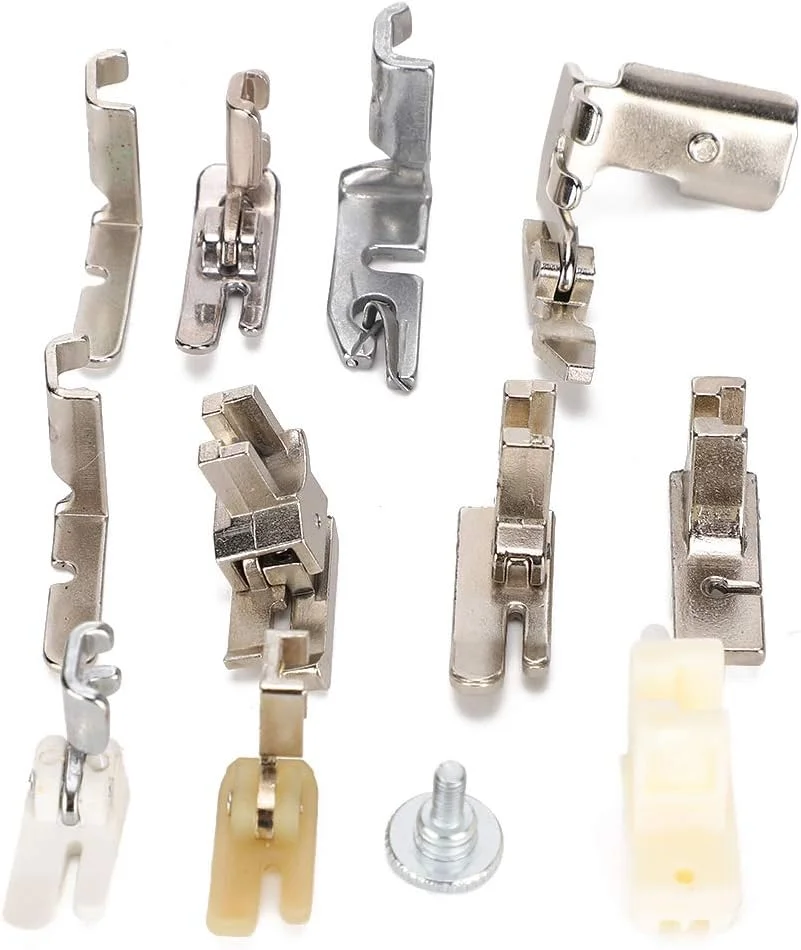 ست پایه های دوخت استیل ضد زنگ با کیفیت Tihebeyan برای چرخ خیاطی های قدیمی، لوازم جانبی متنوع خیاطی DIY مناسب برای مصارف خانگی