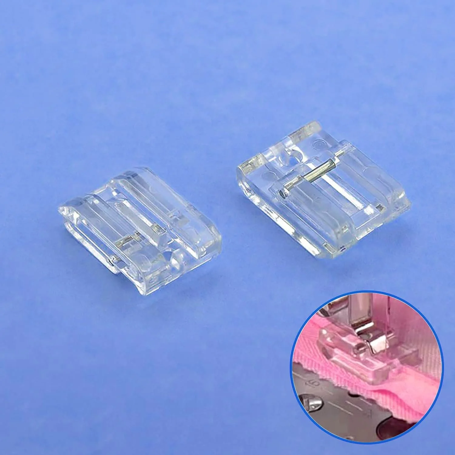 پایه دوخت زیپ مخفی نامرئی TISEKER، 3 عددی، مناسب برای تمامی چرخ خیاطی های پایه کوتاه Singer، Brother، Babylock، Euro-Pro، Janome، White، Juki، Simplicity، Elna