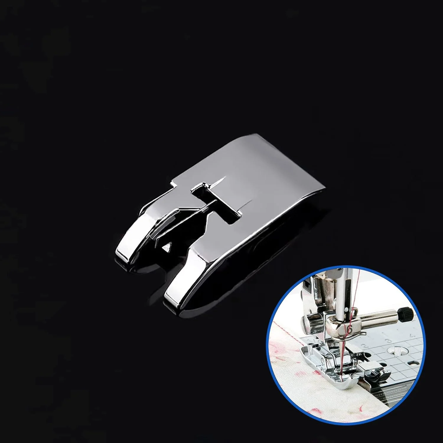 پایه دوخت در شیار TISEKER، پایه لبۀ اتصال، پایه چرخ خیاطی برای تمام چرخ خیاطی های پایه کوتاه ضامن دار سینگر، برادر، بیبی لاک، ژانومه، کنmore، وایت، ژوکی، نیو هوم، سیمپلیسیتی، النا و غیره