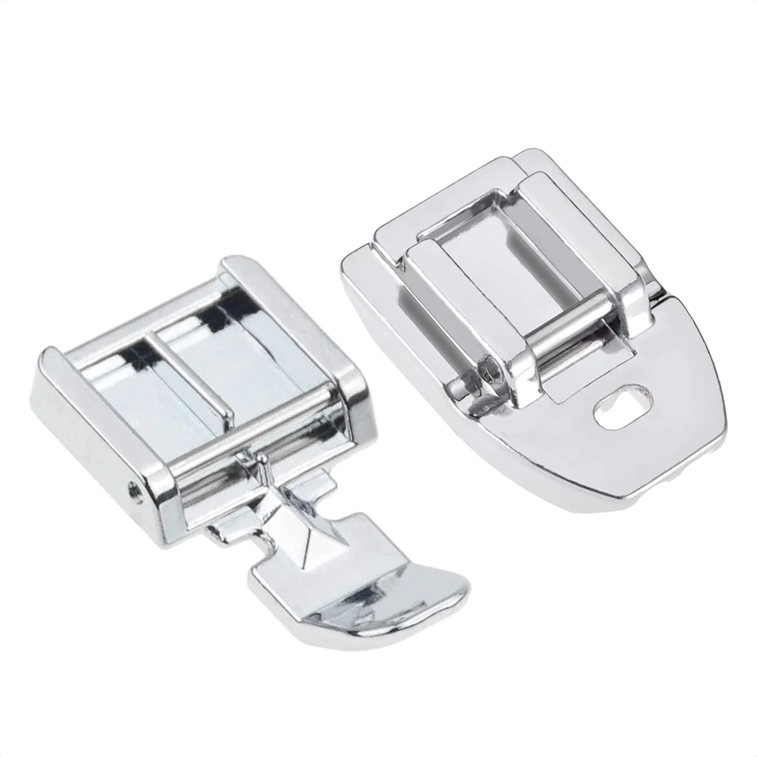 پایه زیپ و پایه زیپ مخفی TISEKER برای همه چرخ خیاطی های پایه کوتاه ضامن دار سینگر، برادر، بیبی لاک، یورو-پرو، ژانومه، کنمور، وایت، جوکی، نیو هوم، سیمپلیسیتی، N و النا