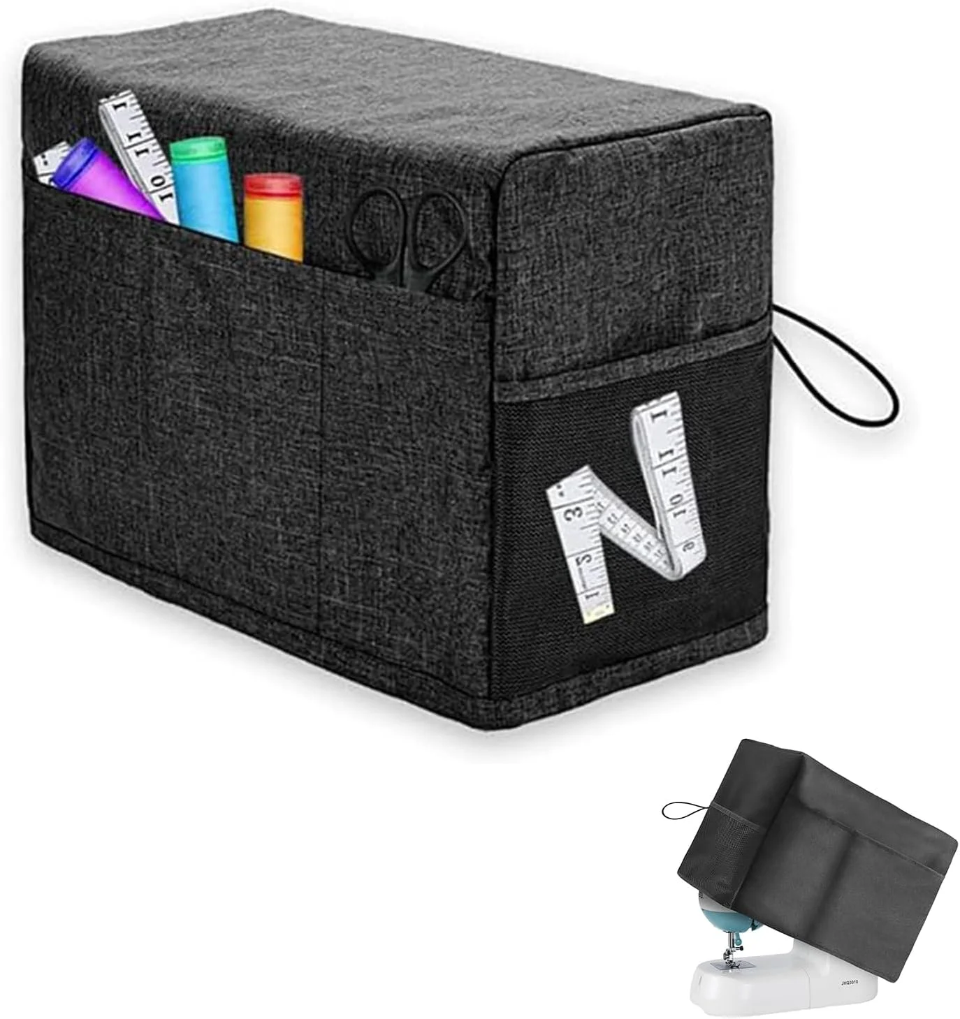 لوازم جانبی چرخ خیاطی، روکش گرد و غبار چرخ خیاطی، کیف چرخ خیاطی با 4 جیب، تاشو، 46x32x21 سانتی متر، پارچه آکسفورد مشکی، سازگار با اکثر چرخ خیاطی ها لوازم جانبی چرخ خیاطی، روکش گرد و غبار چرخ خیاطی، کیف چرخ خیاطی با 4 جیب، تاشو، 46x32x21 سانتی متر، پارچه آکسفورد مشکی، سازگار با اکثر چرخ خیاطی ها