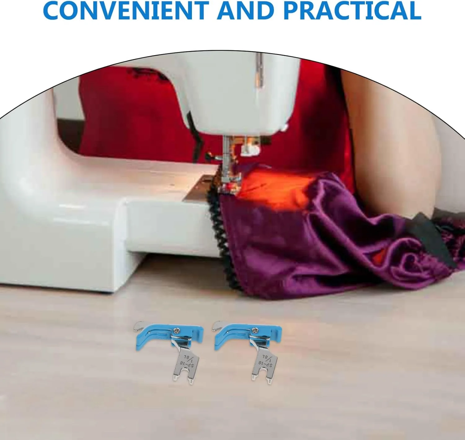 پایه دوخت لبه غلتکی Tofficu برای چرخ خیاطی صنعتی، بسته 10 عددی پایه های چرخ خیاطی