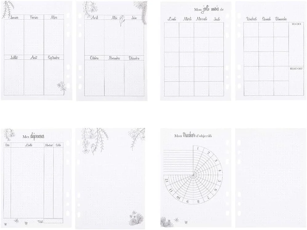 برگه های جایگزین بولت ژورنال توگا، چند رنگ، تک سایز